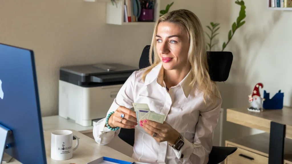 Adelina Stefan with Power Cards