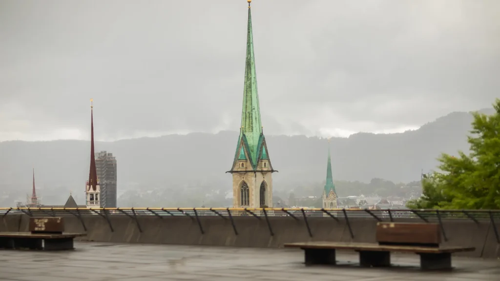 Grossmünster cathedral in Zurich, Switzerland