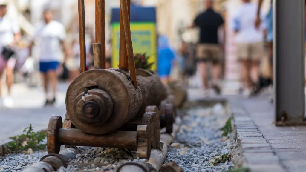 old wooden train